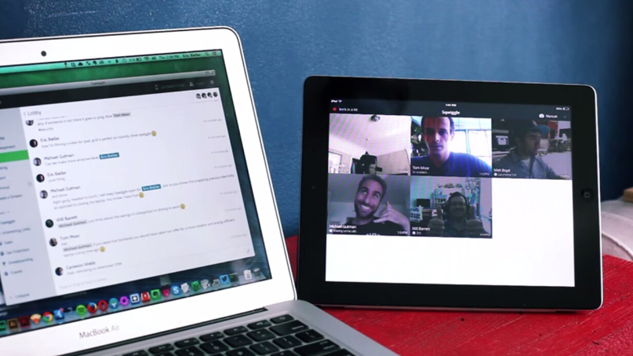 Sqwiggle now lets you use your iPad as a ‘second screen’ for always-on team video chats
