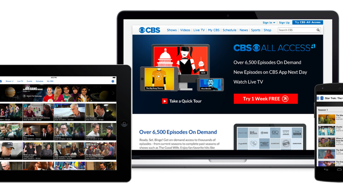 CBS cuts the cord with CBS All Access, a $5.99 per month streaming subscription