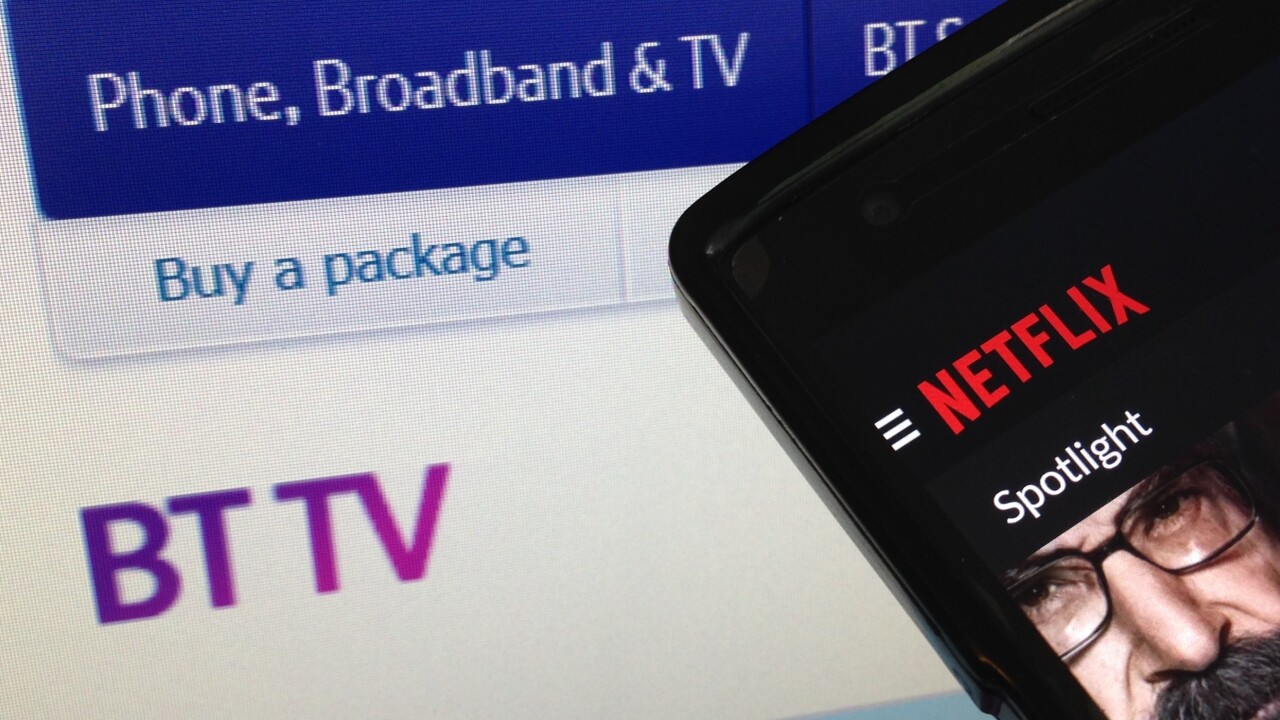 Netflix will be offered as part of a subscription bundle with UK telecoms and TV giant BT