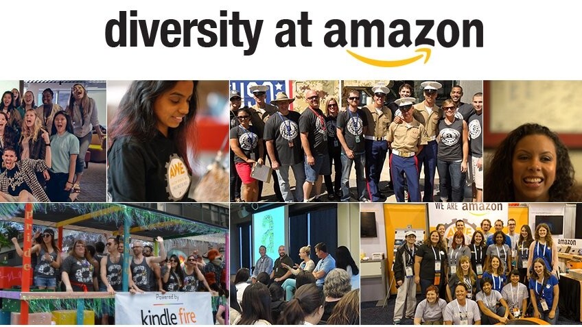 Amazon Diversity Report: 63% male and 60% white