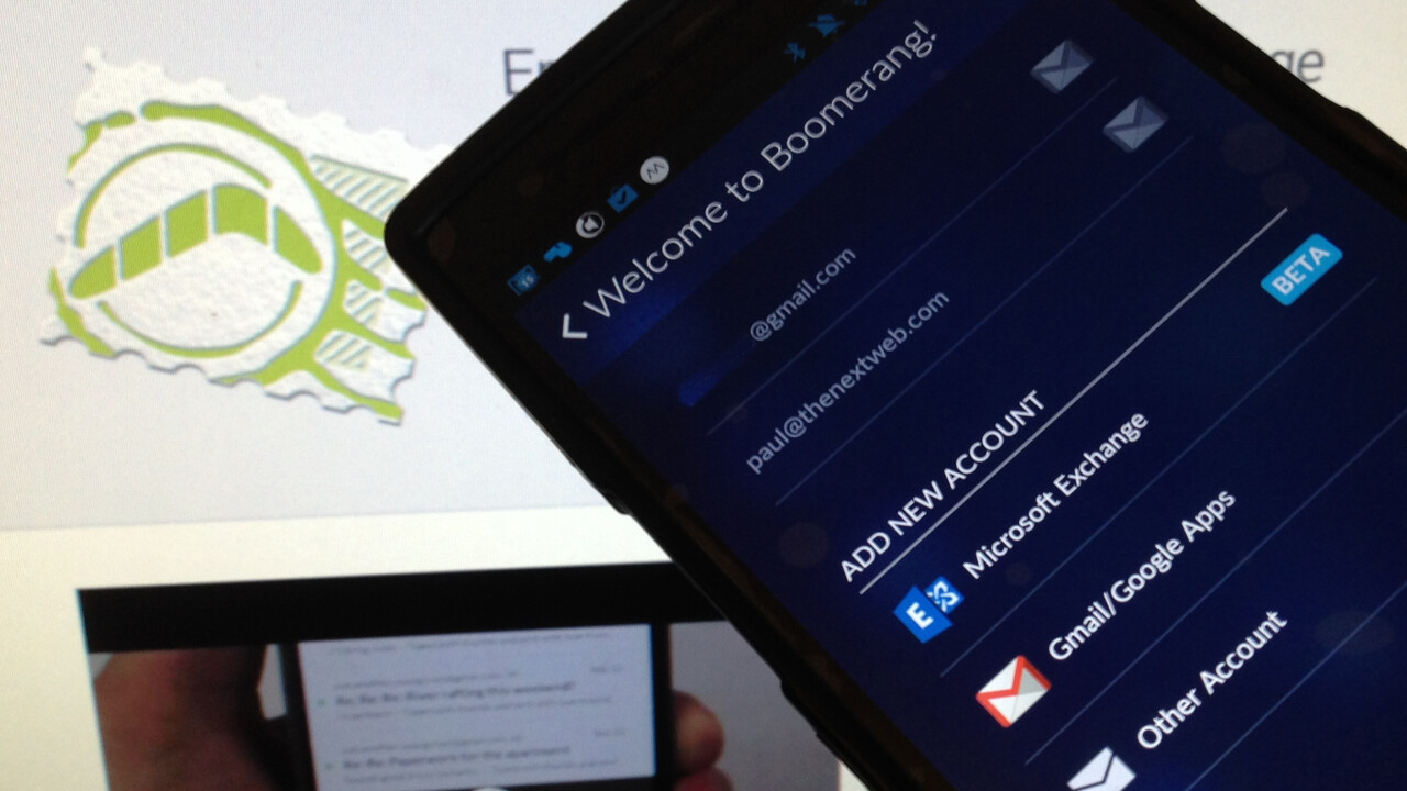 Boomerang for Android now reminds you of email messages when you arrive at specific locations
