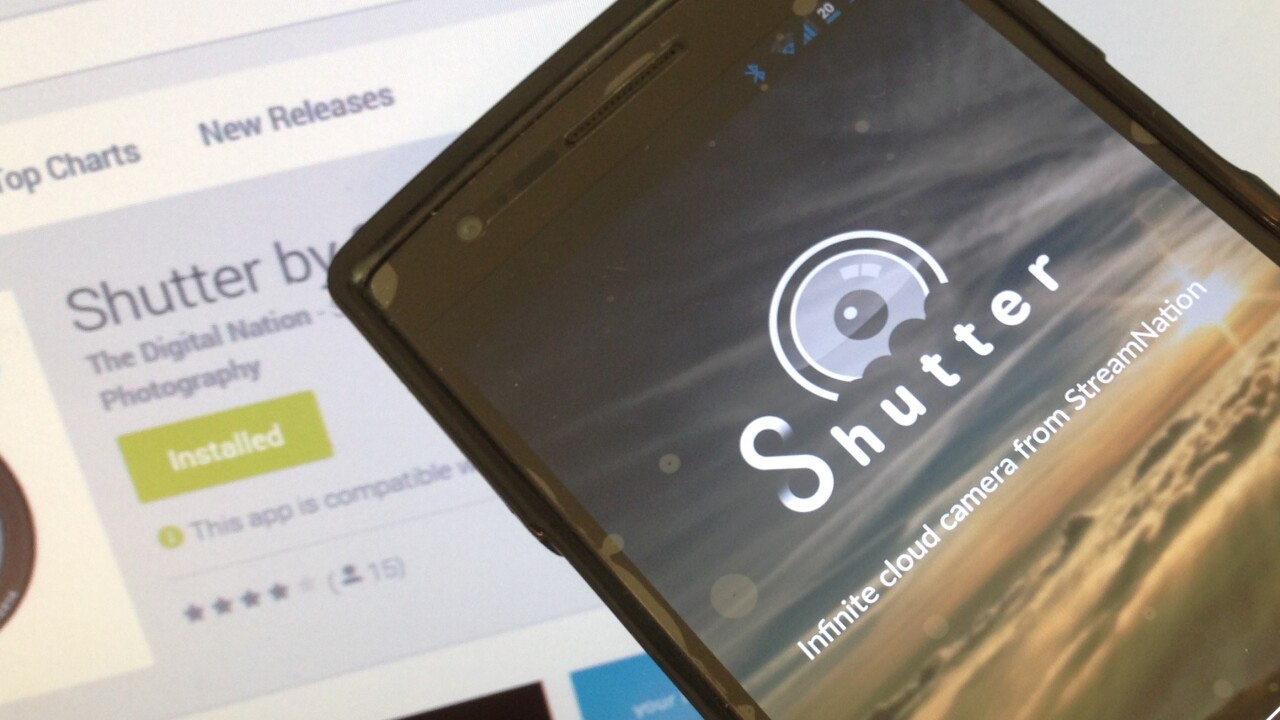 StreamNation launches Shutter to make your Android camera roll truly unlimited