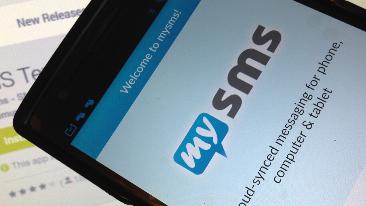 MySMS, the ‘iMessage for Android’, goes premium with a $9.99/year subscription