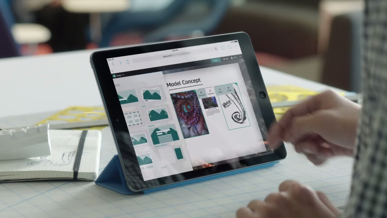 Microsoft’s Sway is a platform for creating simple, well-designed projects on the Web