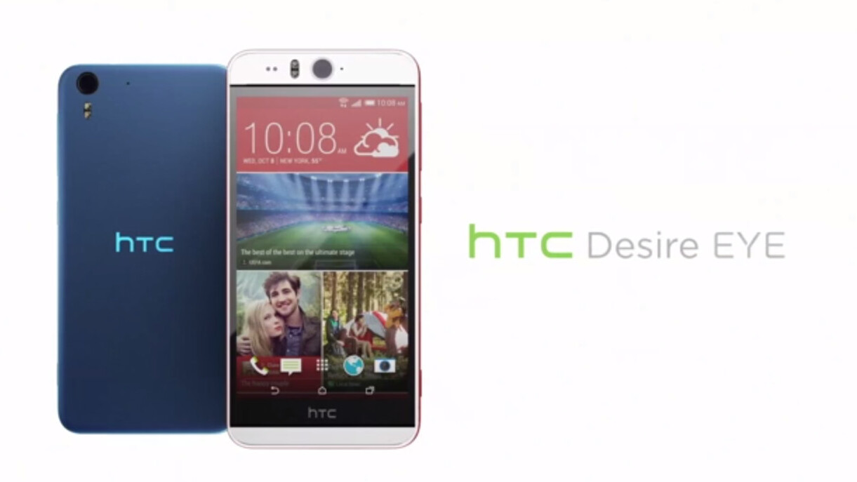 HTC introduces waterproof Desire Eye smartphone with 13MP camera on the front and back