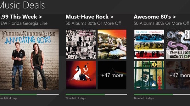 Microsoft releases a Music Deals app for $2 albums on Windows devices