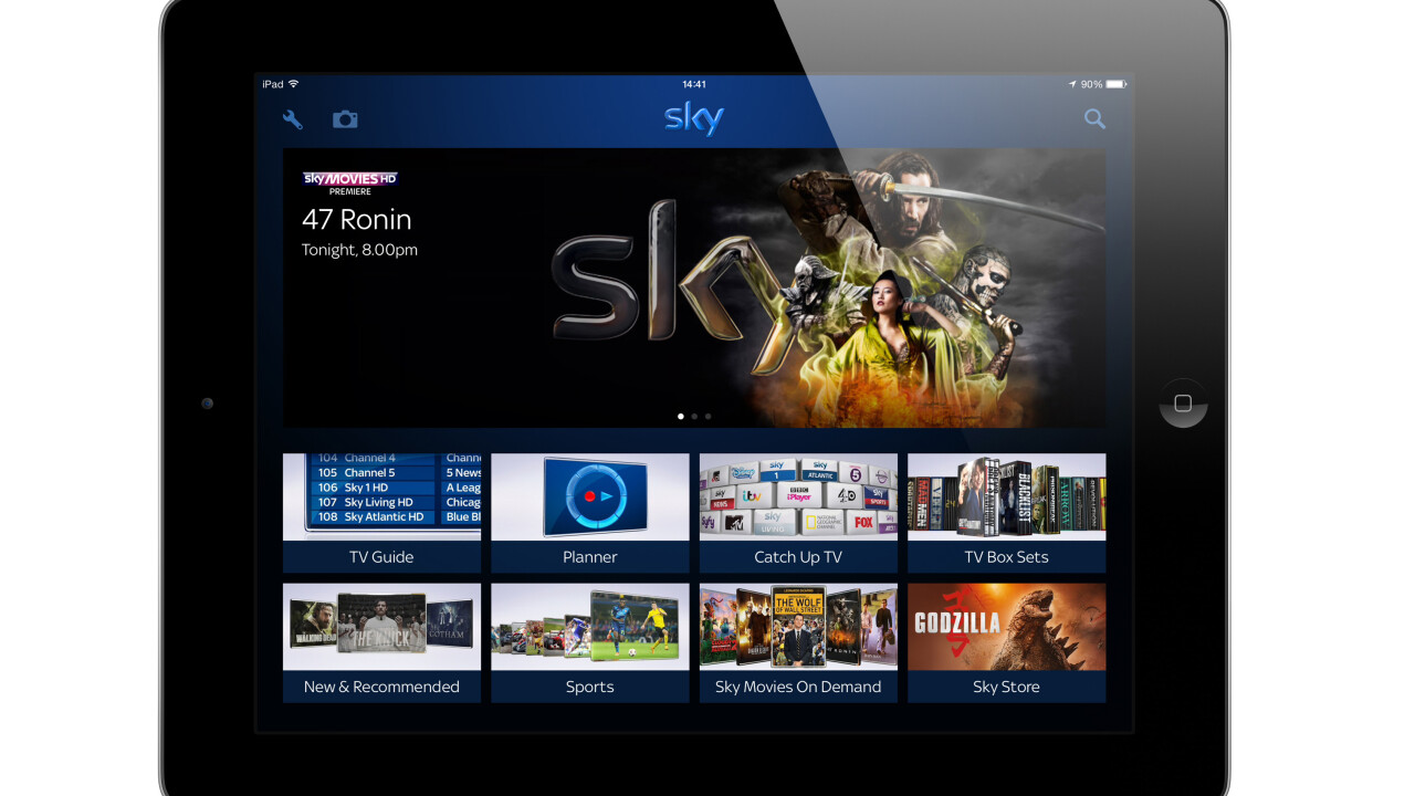 Sky+ iOS and Android apps now allow you to display photos directly on your TV