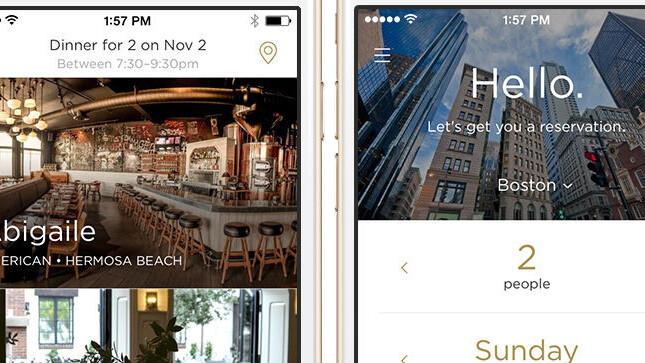 Reserve is a concierge-like service for booking restaurants and paying the check