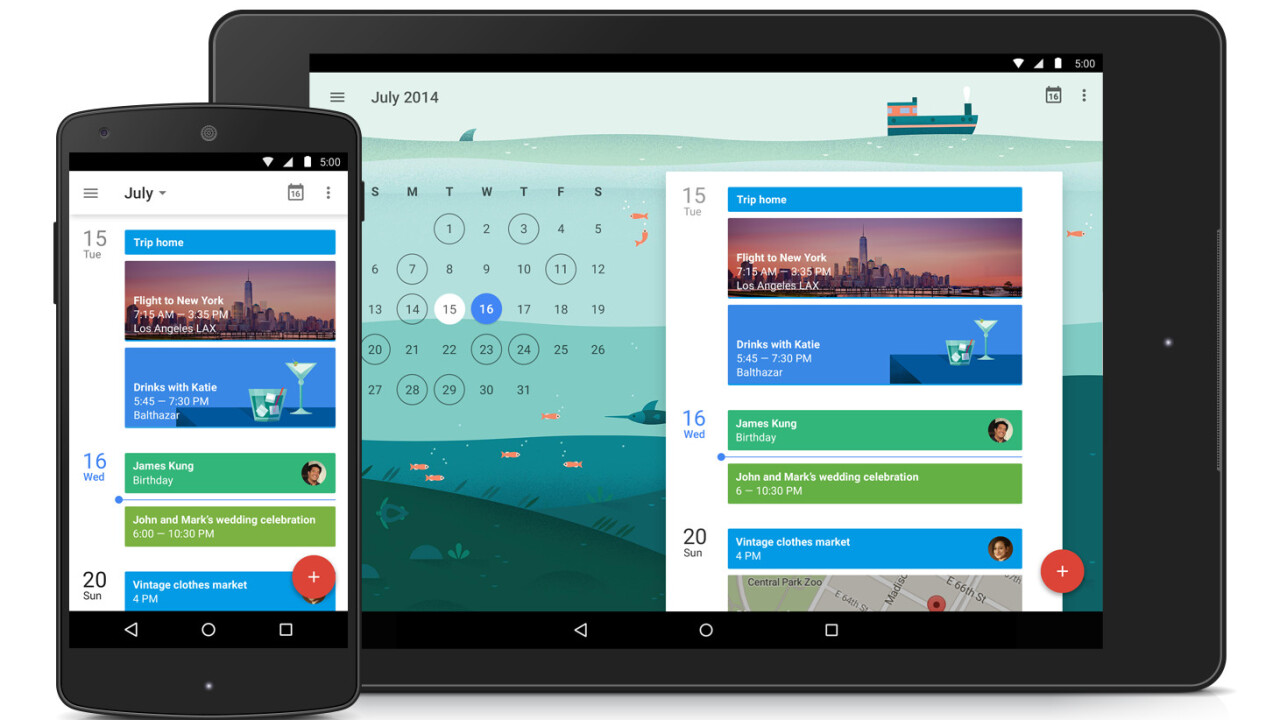 Google releases redesigned, smarter Android Calendar and Gmail apps