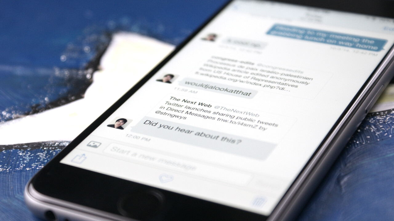 Twitter launches group DMs, plus video capture and sharing