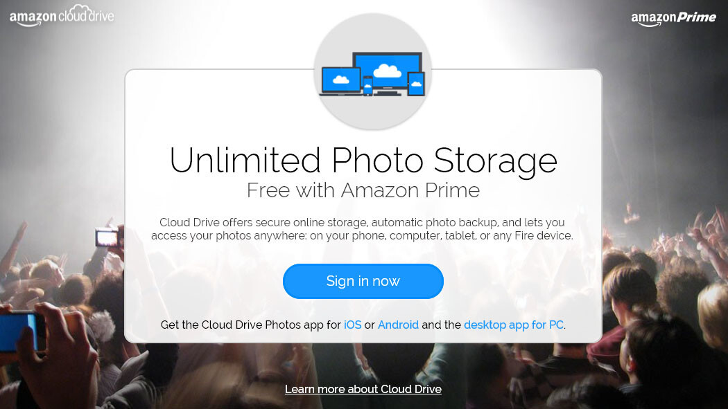 Amazon gives Prime members unlimited full resolution photo storage