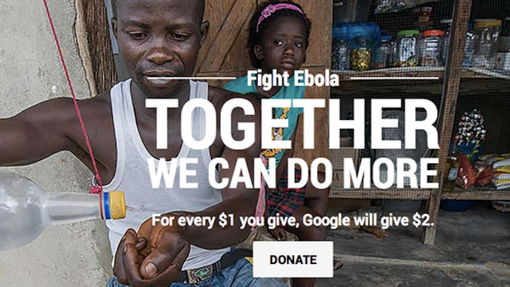 Google launches campaign to fight Ebola and donates $10 million