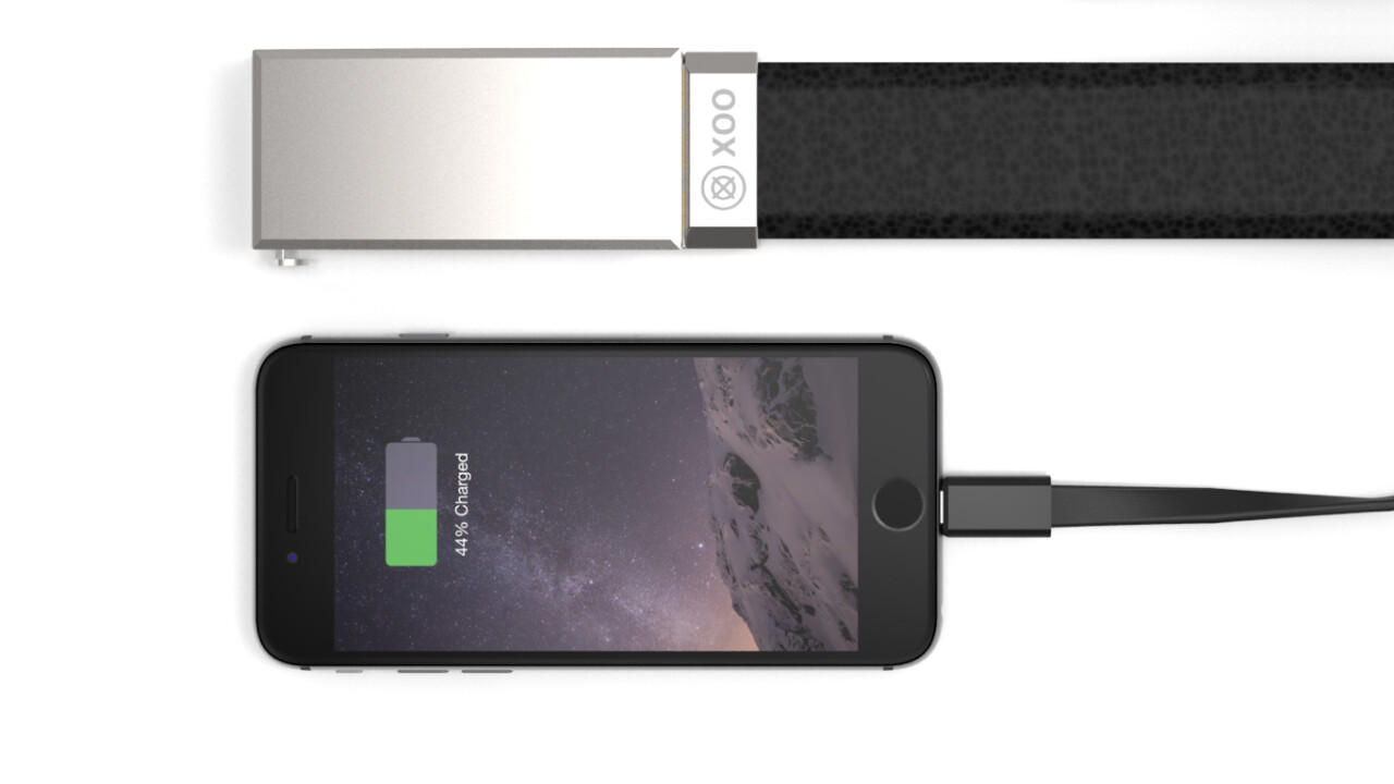 This belt charges your smartphone and keeps your trousers up at the same time