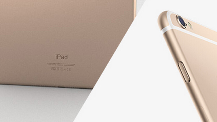 We’re giving away a gold iPhone 6 and iPad Air 2 – come and get them!