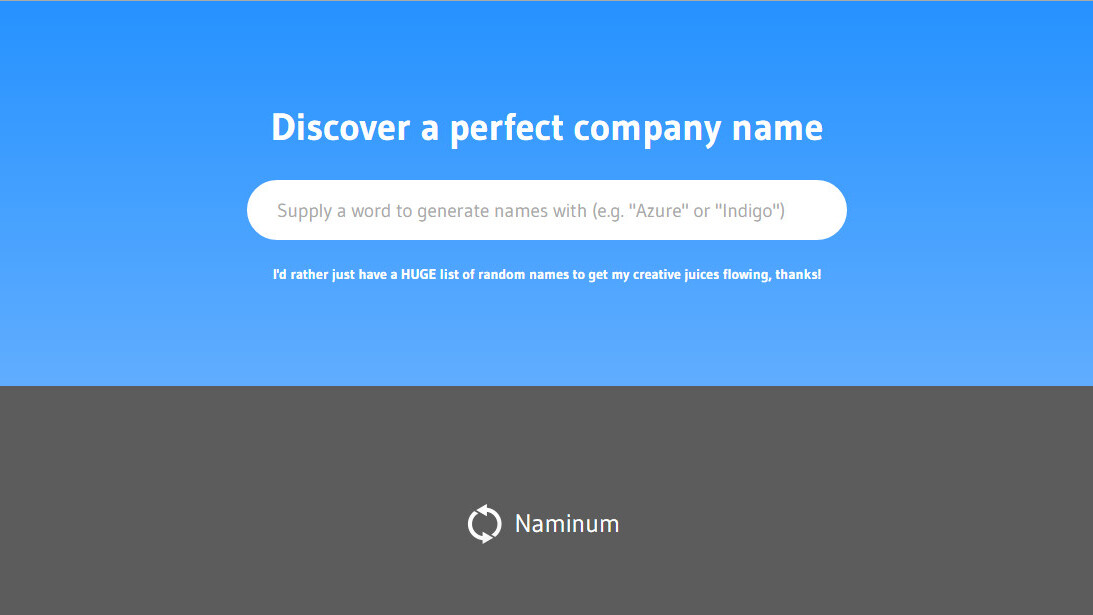 The best business name generator: Naminum