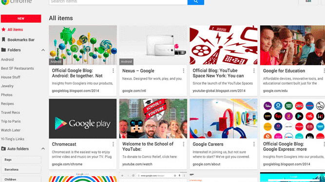 You’ll soon be able to add images and notes to Google Chrome bookmarks