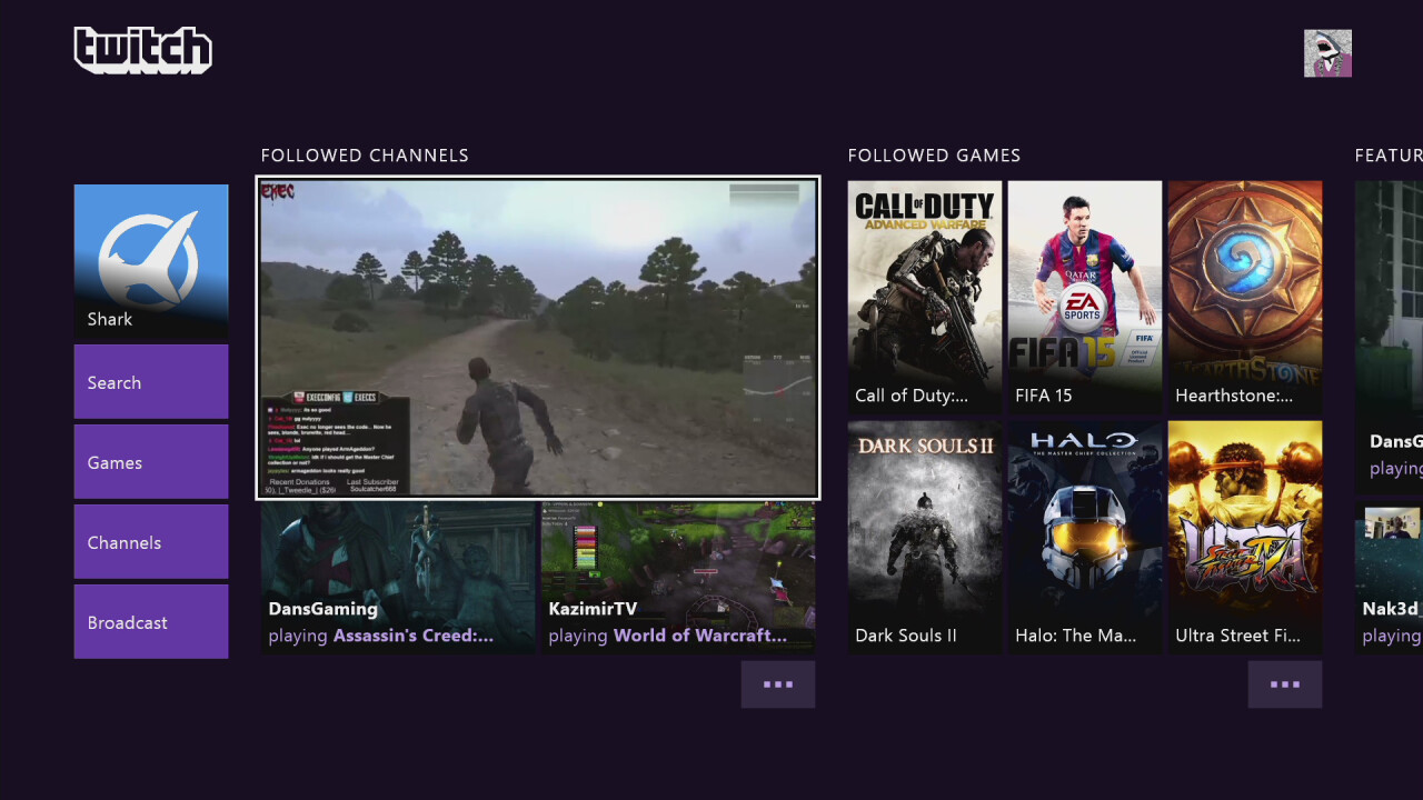 Twitch for Xbox One updated with personalized homescreen, VOD and game directories