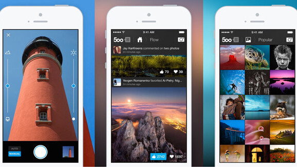 500px iOS app update debuts a new camera and Adobe photo editing tools