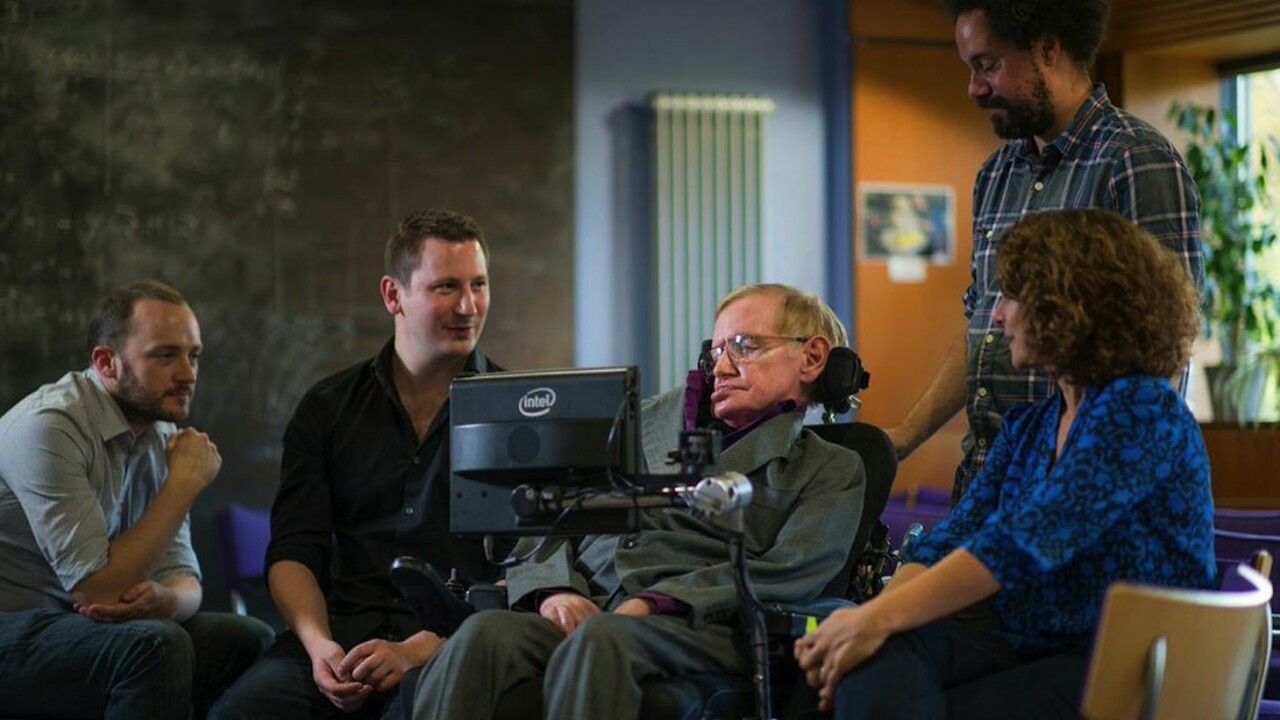 Professor Stephen Hawking’s speedy new Intel speech system is built on SwiftKey