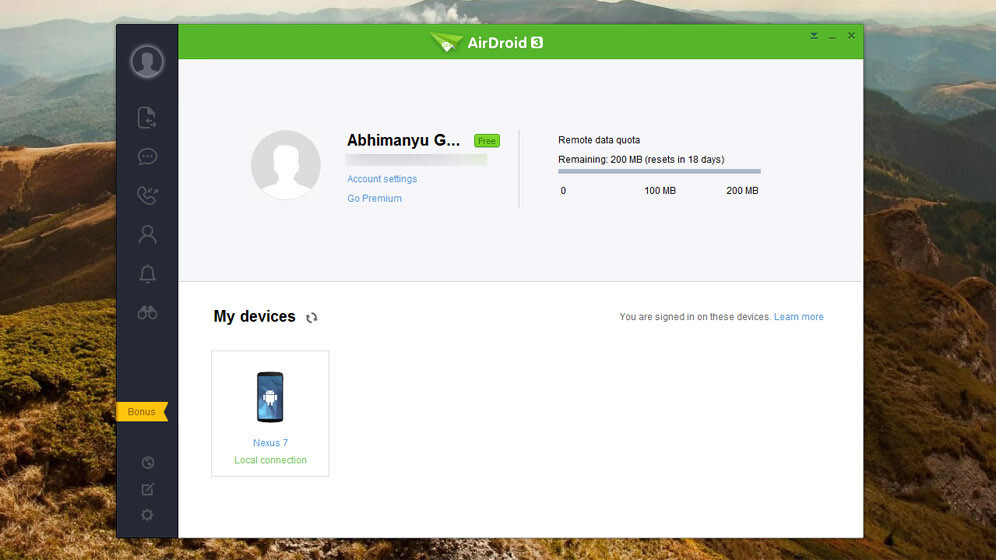 AirDroid lets you control your Android device with a desktop app
