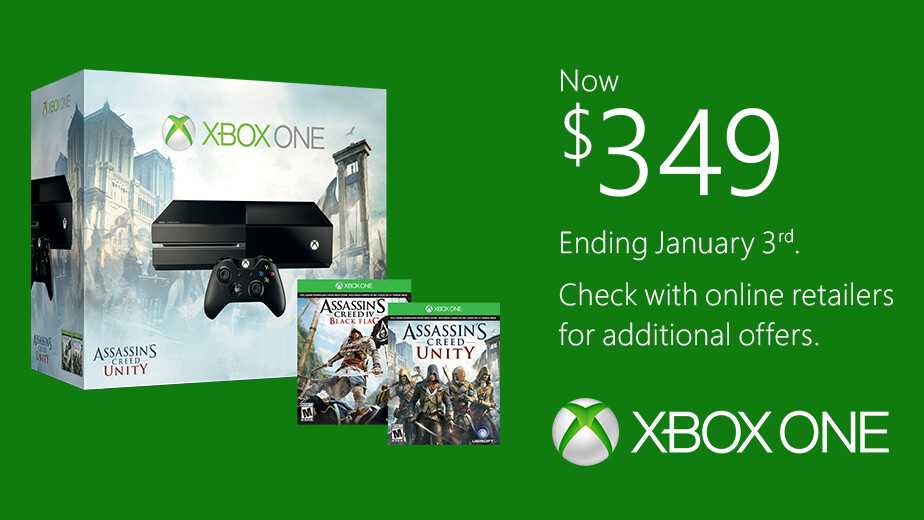 The Xbox One will cost $50 more after January 3