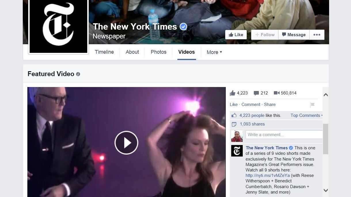 Facebook Pages are getting an updated video section design to take on YouTube