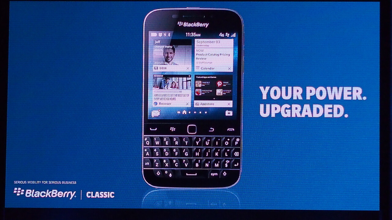 BlackBerry announces the Classic, a $450 QWERTY-toting smartphone focused on productivity