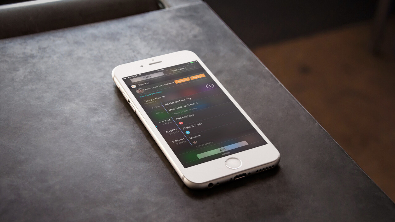Tempo for iOS updated with new widget, notifications and languages