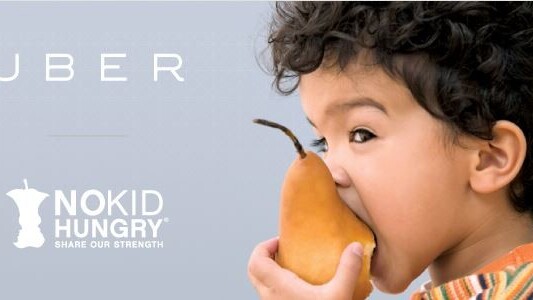 Uber introduces charitable donations with No Kid Hungry partnership