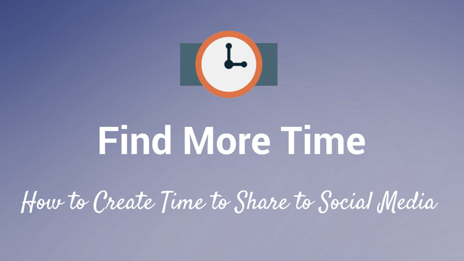 How to share to social media when you don’t have time