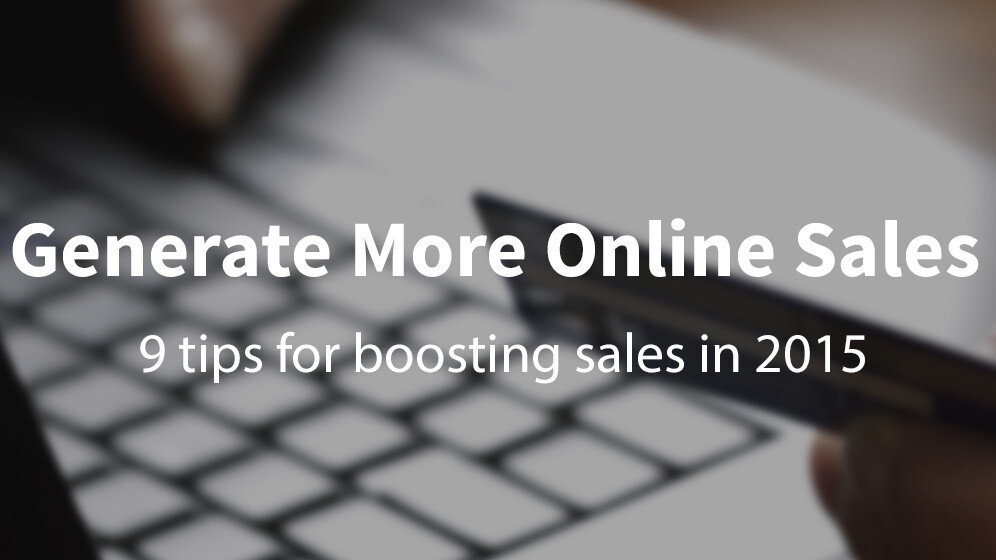 9 tips for retailers to generate more online sales in 2015