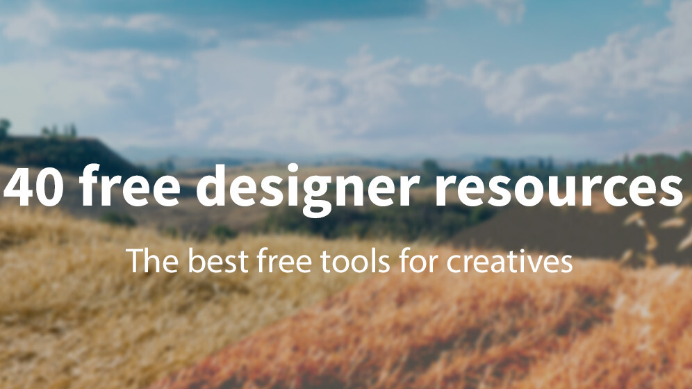 40 free resources every designer should know