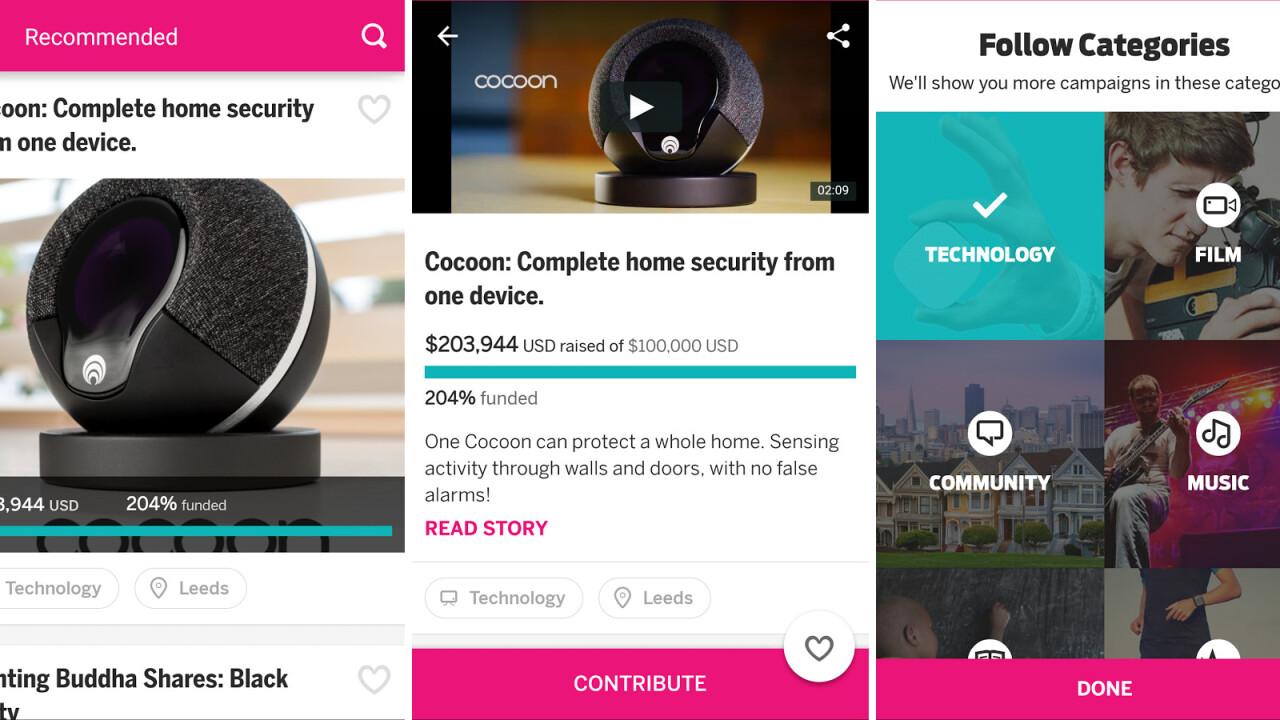 Indiegogo’s first app for Android devices is now available to download