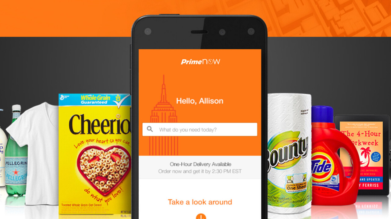 Amazon launches Prime Now: One-hour deliveries of ‘daily essentials’ in Manhattan