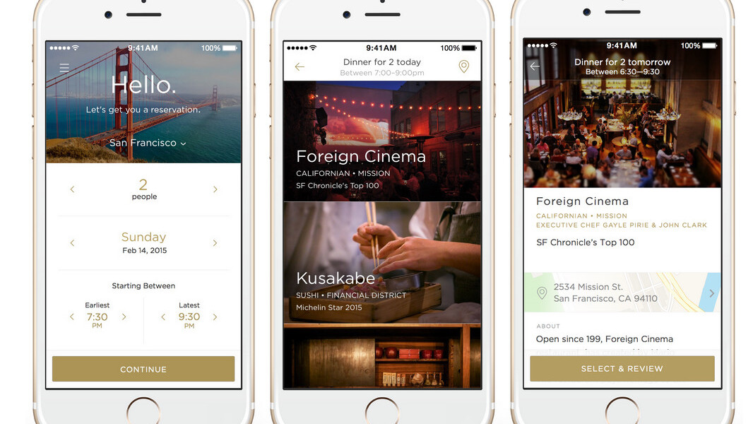 Uber-for-restaurant app Reserve launches in San Francisco