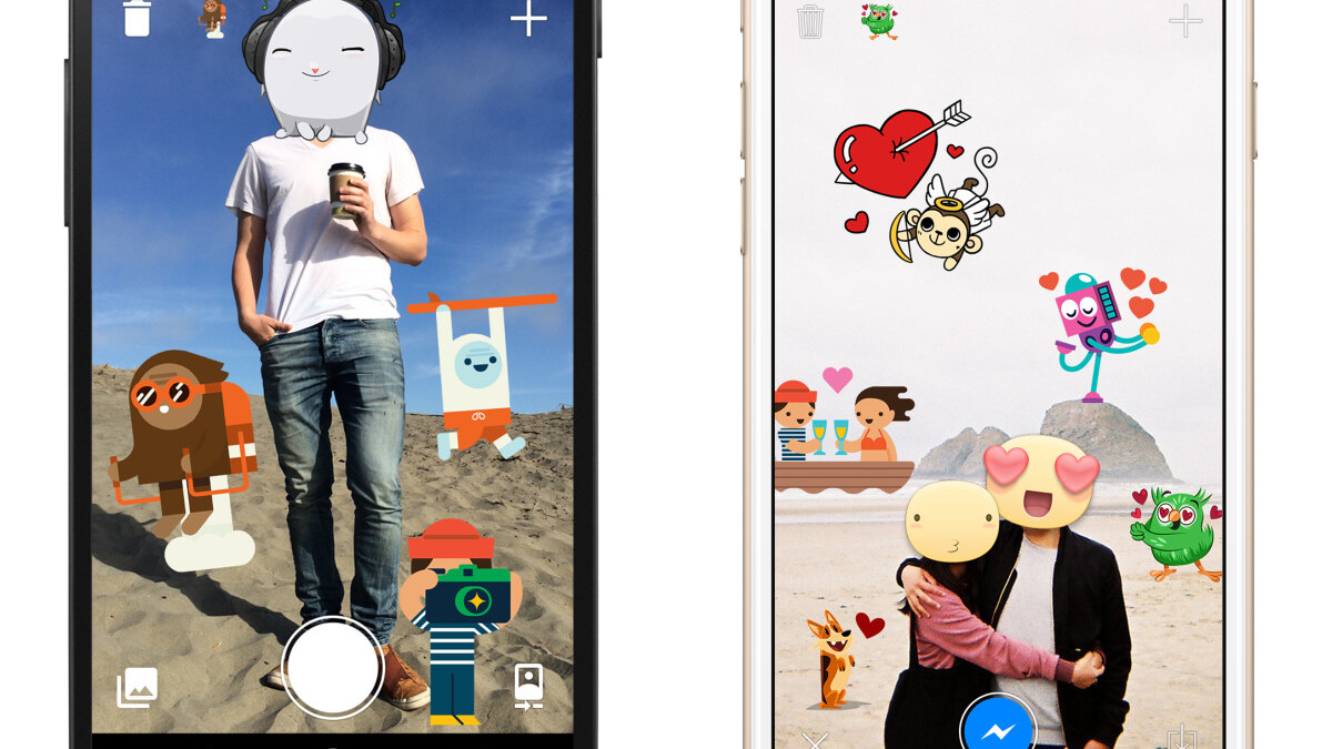 Facebook’s crazy sticker app is now available for iOS