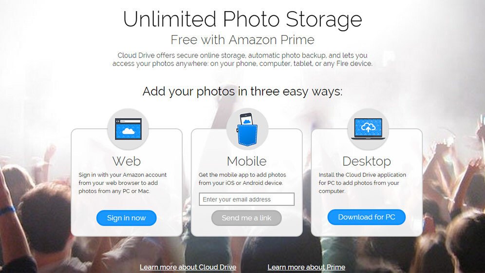 Amazon Prime members in Canada can now store unlimited photos online for free