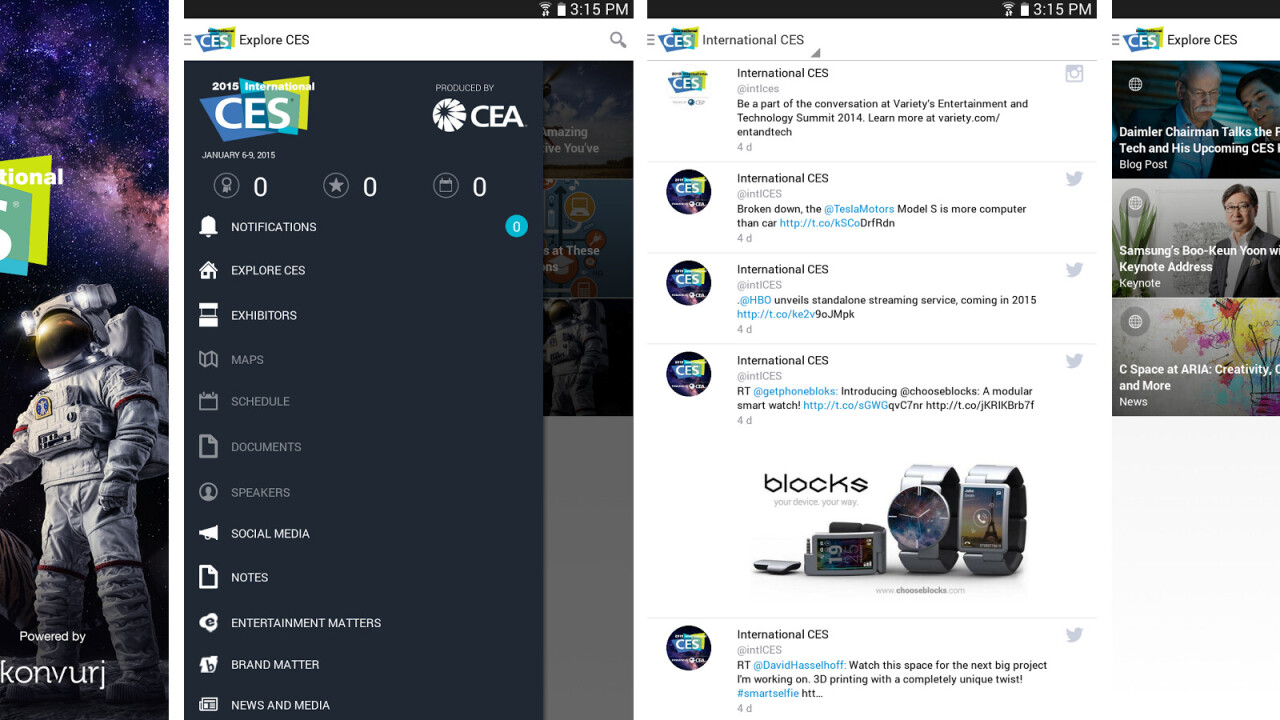 At CES 2015? Check out the fully revamped official app for Android and iOS
