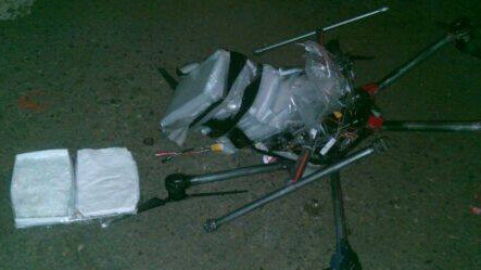 A drone carrying drugs crashes near the US-Mexico border