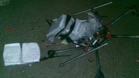 A drone carrying drugs crashes near the US-Mexico border
