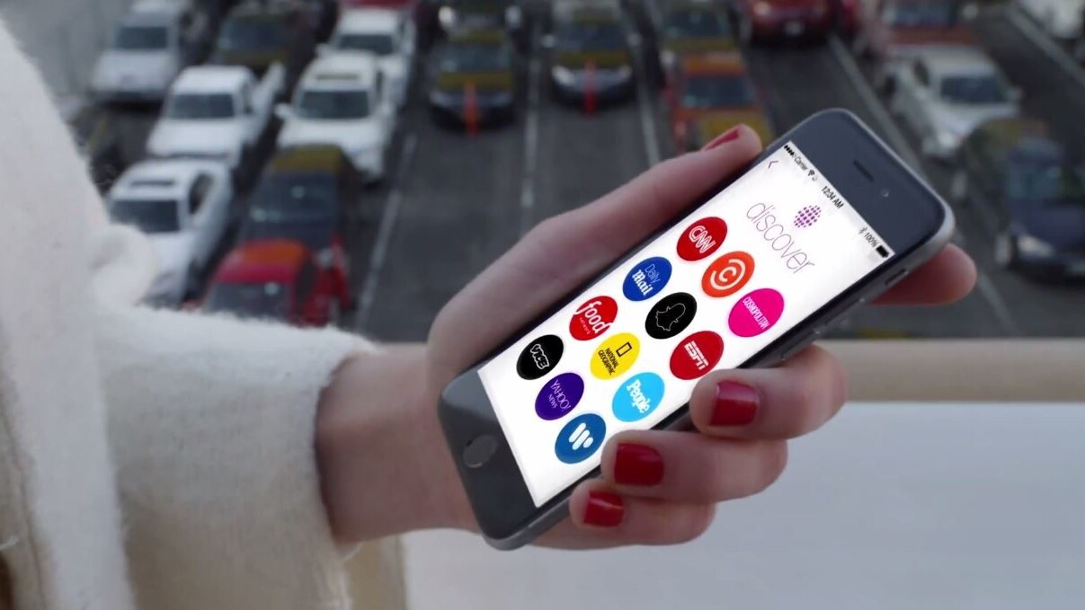 Snapchat brings you curated news content with Discover