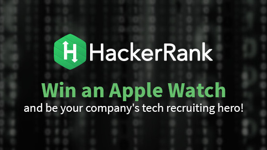 Win an Apple Watch and be your company’s tech recruiting hero!