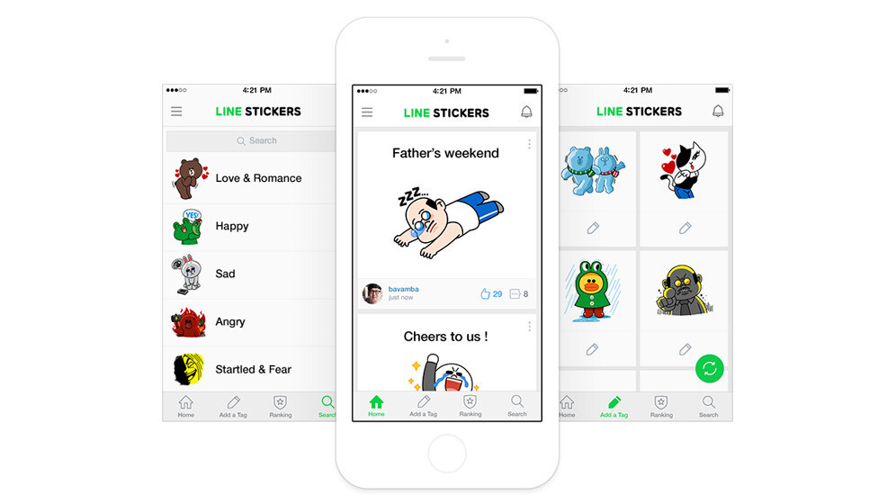 Line launches a new app for tagging and sharing stickers publicly