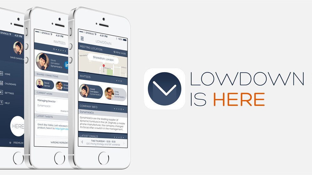 Lowdown’s iPhone app for smarter meetings goes free and includes its HERE notification service