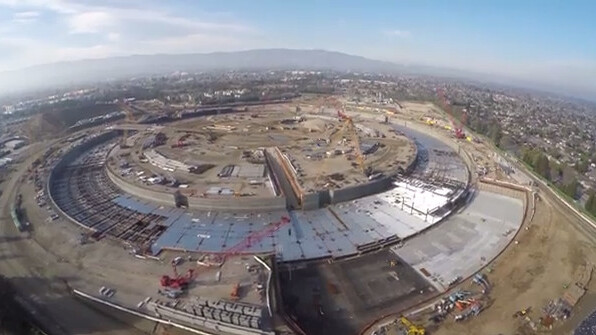 See Apple’s huge new ‘spaceship’ HQ in a 4K drone flyover