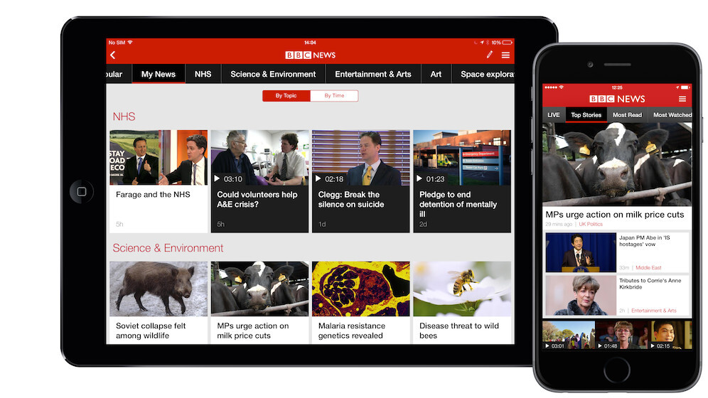 BBC News app for iOS and Android gets first major redesign since 2010