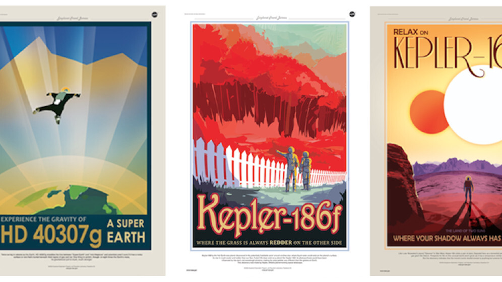NASA’s retro travel posters for real exoplanets are a thing of beauty