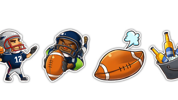 Super Bowl emoji sticker set gets you into the team spirit