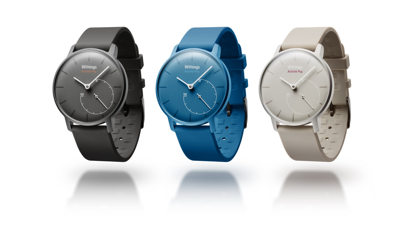 Withings’ new Activité Pop is an activity tracker in a low-cost analog watch