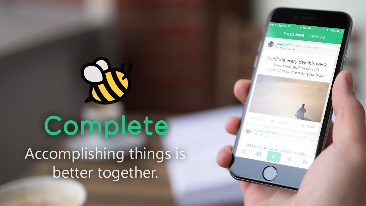 Complete is a new task app where the community helps you get things done